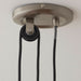 Hanging Ceiling Pendant Light ADJUSTABLE HEIGHT Industrial Nickel Rise Fall Drop Loops