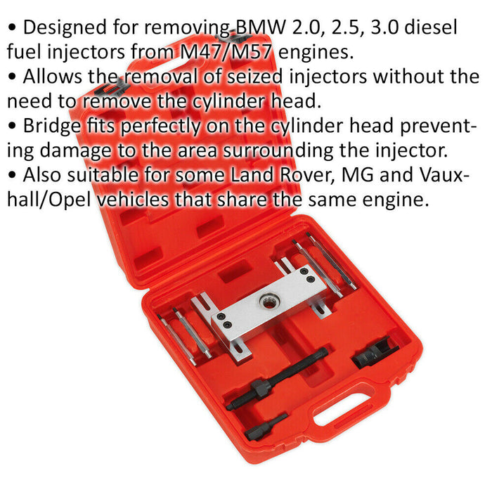 Diesel Fuel Injector Puller for BMW M47 & M57 Engines - Seized Injector Removal Loops