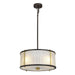 3 Bulb Ceiling Pendant Museum Bronze Dark Brown Painted / Aged Brass LED E27 60W Loops