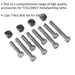 12 Piece T-Nut & Bolt Set - Suitable for ys08834 6 Speed Metalworking Lathe Loops