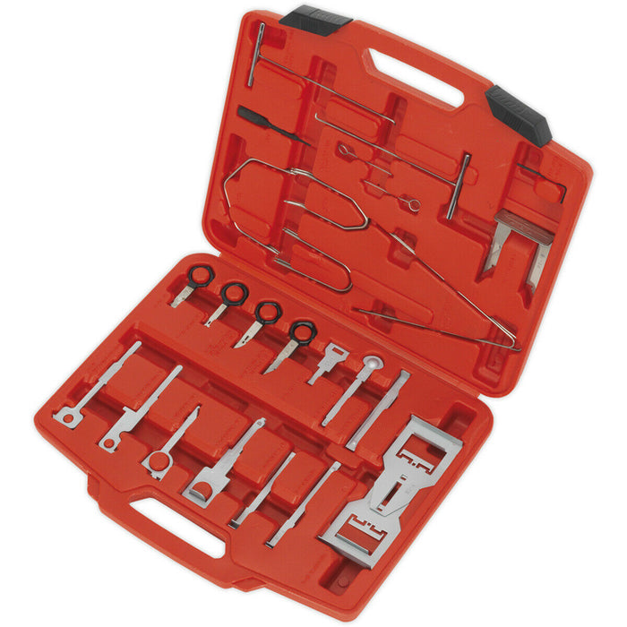 46 Piece Radio Release Tool Set - Suitable for a Wide Range of Vehicles Loops