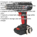 18V Cordless Hammer Drill Driver Kit - 10mm Keyless Chuck - 1.5Ah Lithium-ion Loops