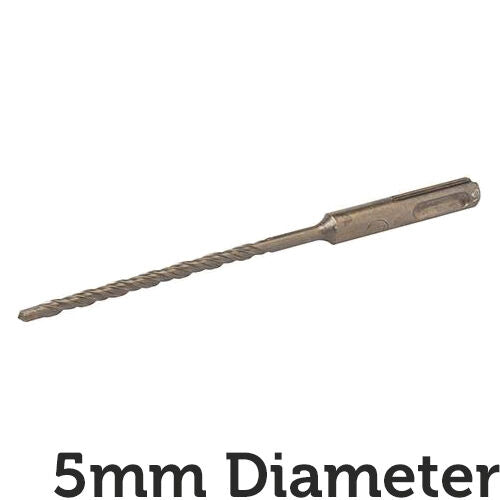 PRO 5mm x 160mm SDS Plus Masonry Drill Bit Tungsten Carbide Cutting Head Tip Loops