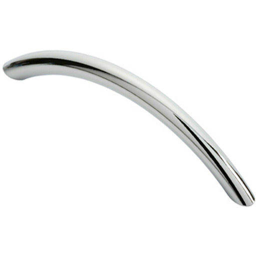 Curved Bow Cabinet Pull Handle 119 x 10mm 96mm Fixing Centres Chrome Loops