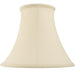 14" Round Bell Handmade Lamp Shade Cream Fabric Classic Table Light Bulb Cover Loops