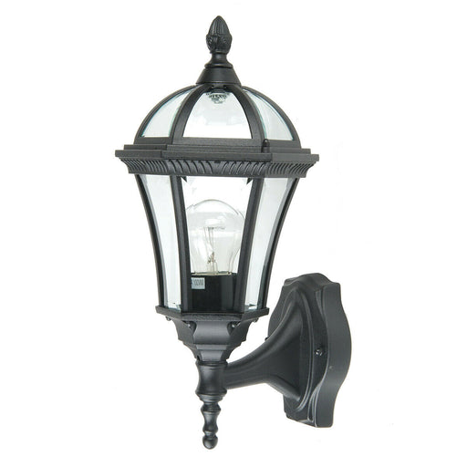 Outdoor IP44 Wall Light Sconce Black LED E27 100W Bulb External d01125 Loops