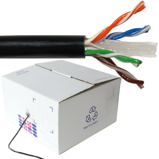 305m CAT6 Outdoor Network Cable Reel Drum Copper External Ethernet LAN UTP RJ45 Loops