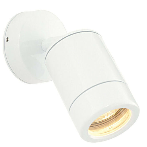 IP65 Outdoor Adjustable Spotlight Gloss White GU10 Dimmable Accent Downlight Loops