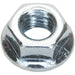 Pack of 100 Zinc Plated Serrated Flange Nut - 1mm Pitch - M6 - DIN 6923 Loops