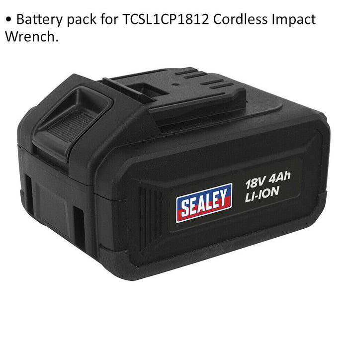 18V 4Ah Lithium-ion Power Tool Battery for ys03446 Cordless Impact Wrench Loops