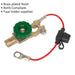12V to 24V Anti-Theft Battery & Fuse Holder - Brass Plated - 500 Amp Crank Loops