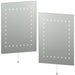 2 PACK IP44 LED Bathroom Mirror 50cm x 39cm Vanity Wall Light Energy Efficient Loops