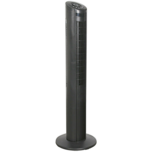 42 Inch Oscillating Tower Fan - 3 Speed Settings - Auto Shut Off Timer - 55W Loops