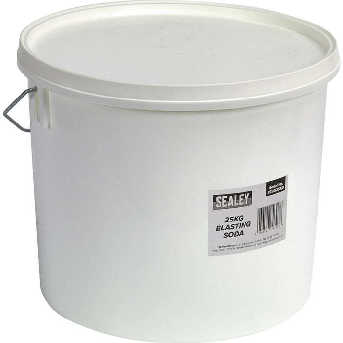 25KG Shot Blasting Soda PLASTIC TUB - Sand Blasting Paint Rust 285 Micron COARSE Loops