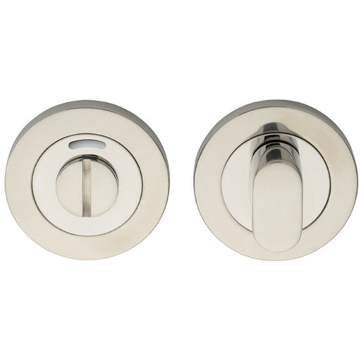 Round Thumbturn Lock and Release Concealed Fix Rose Bright Stainless Steel Loops