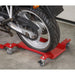Motorcycle Rear Wheel Dolly - Side Stand - 500kg Weight Limit - Pivoting Loops