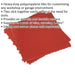 9 PACK Heavy Duty Floor Tile - PP Plastic - 400 x 400mm - Red Treadplate Loops