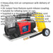 Portable HEAVY DUTY 12V Tyre Inflator / Mini Air Compressor - 100PSI Max Pump Loops