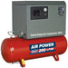 200 Litre Low Noise Belt Drive Air Compressor - Single Phase 3hp Electric Motor Loops