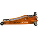 Low Entry Trolley Jack - 2250kg - Twin Piston - 495mm Max Height - Orange Loops