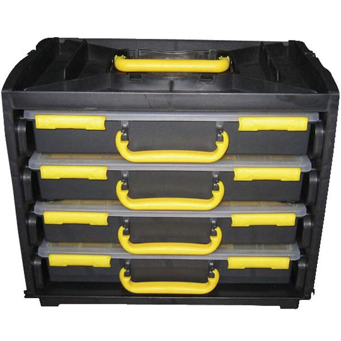 Wall/Bench Mount Tool Bits Box 4 Tray Management Case Drawer DIY 40k Storage Loops