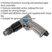 Reversible Air Drill - 10mm Chuck - 1/4" BSP Inlet - 1800 RPM - Reverse Action Loops