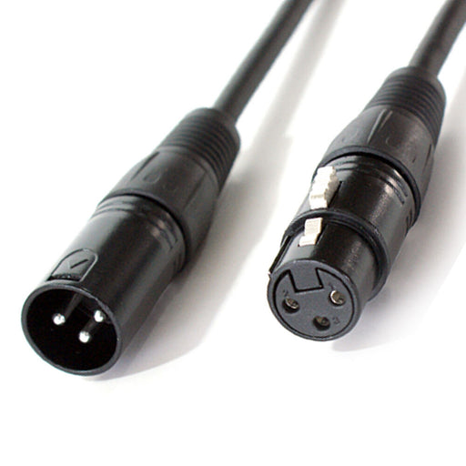 5x 5m XLR Male To Female Lighting DMX Cable Lead 3 Pin Loops