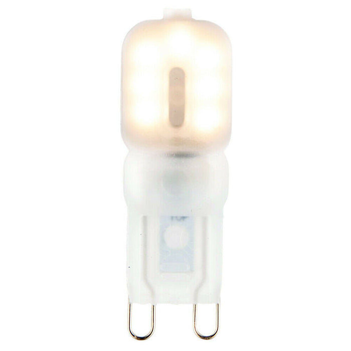 2.5W LED G9 Light Bulb Frosted Warm White 3000K 200 Lumen Mini Small Indoor Lamp Loops