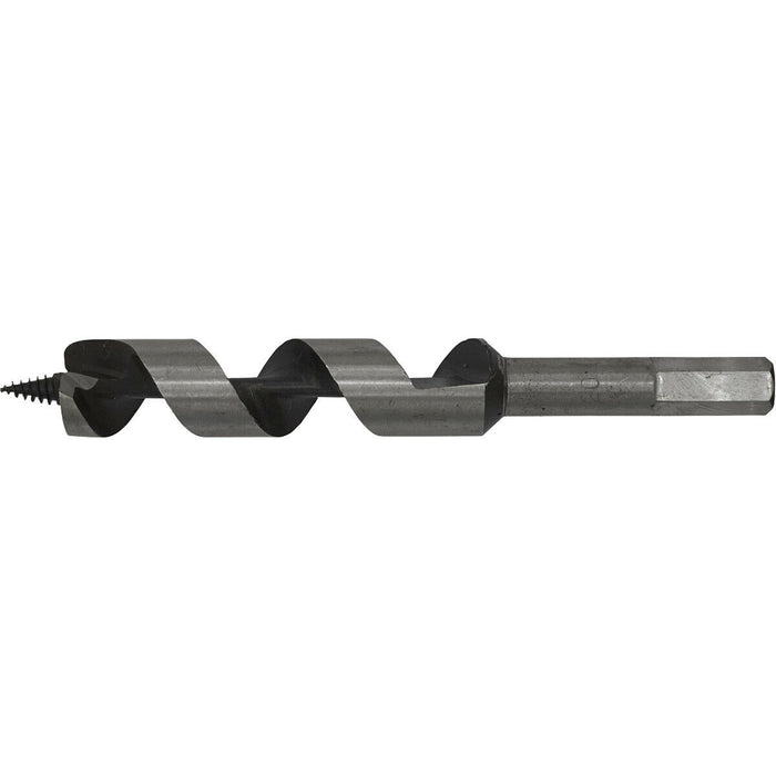 20 x 155mm Hardened Auger Wood Drill Bit - Hexagonal Shank - Woodwork Timber Loops