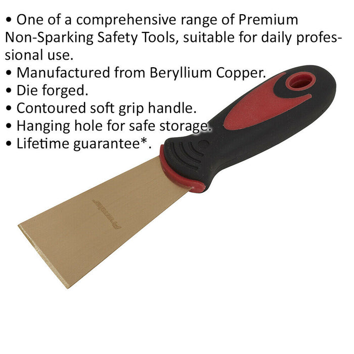 Decorators Scraper - 50 x 200mm - Non-Sparking - Die Forged - Beryllium Copper Loops