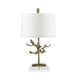 Square Table Lamp Cream Shade Distressed Gold LED E27 100W Bulb d01081 Loops