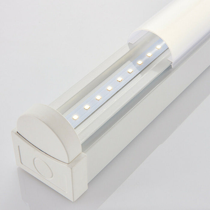 4ft SINGLE 24W Cool White LED Linear Ceiling Strip Light Slim Batten Lamp 2800Lm Loops