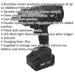Cordless Impact Wrench - 1/2 Inch Sq Drive - 18V 4Ah Lithium-ion Battery Loops
