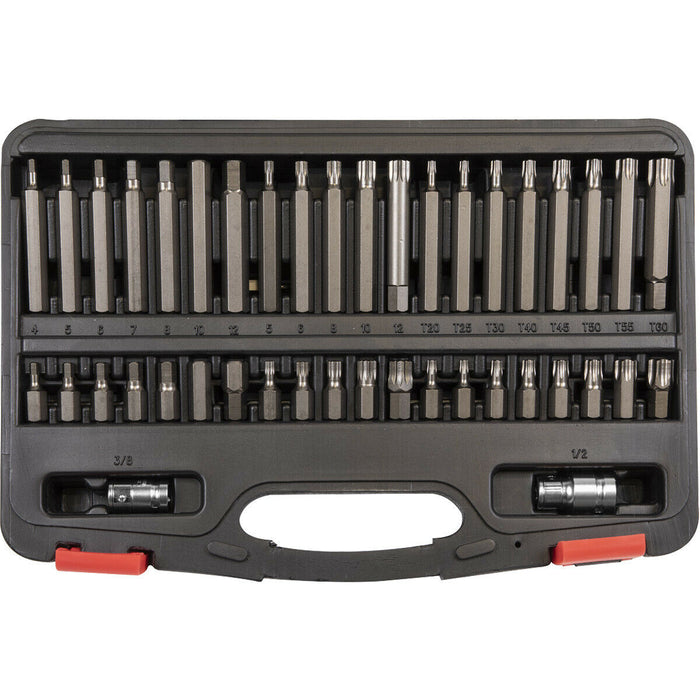 42pc TRX-Star / Hex / Spline Socket Bit Set - 3/8" & 1/2" Square Drive Mechanics Loops