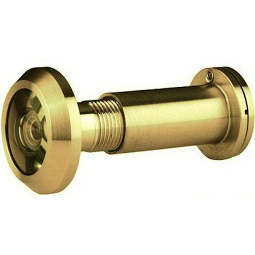 External Door Peephole Crystal Lens 180 Degree Viewing Angle Stainless Brass Loops