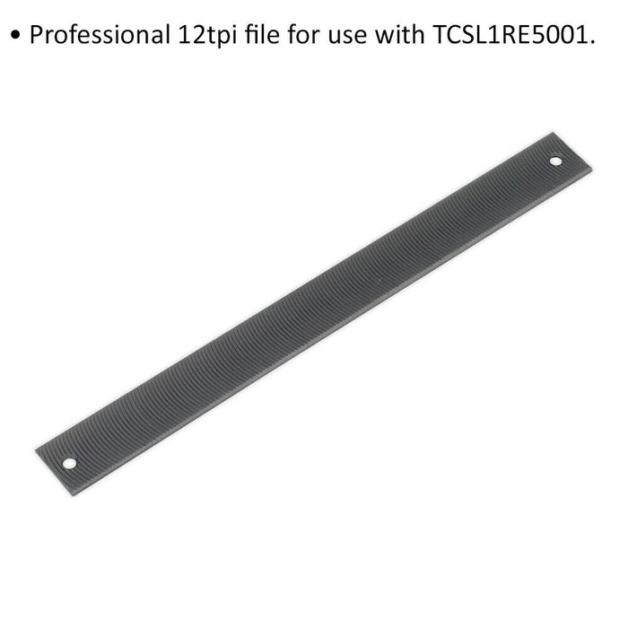 Professional 12 tpi File - For Use With ys06647 Adjustable Hand File Holder Loops