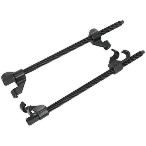 390mm HEAVY DUTY Coil Spring Compressor & Long Reach Arm Hooks Jaw - 1100kg Max Loops