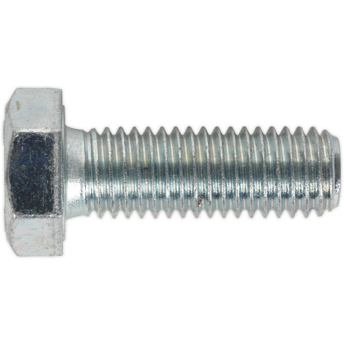 25 PACK HT Setscrew - M12 x 35mm - Grade 8.8 Zinc - Fully Threaded - DIN 933 Loops