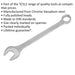 30mm Combination Spanner - Fully Polished Heads - Chrome Vanadium Steel Loops