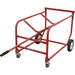 Mobile 205L Drum Stillage - Heavy Duty Tyres & Castors - Horizontal Drum Storage Loops