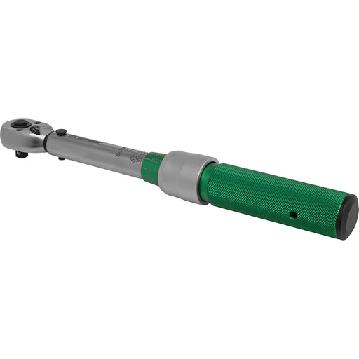 Micrometer Style Torque Wrench - 1/4" Sq Drive - Calibrated - 5 to 25 Nm Range Loops