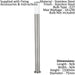 IP44 Outdoor Bollard Light Stainless Steel 12W E27 1100mm Driveway Lamp Post Loops