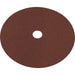 25 PACK 175mm Fibre Backed Sanding Discs - 60 Grit Aluminium Oxide Round Sheet Loops