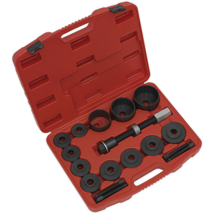 17 Pc Wheel Bearing Removal & Installation Tool Kit - IMPACT Drive Drift Screw Loops