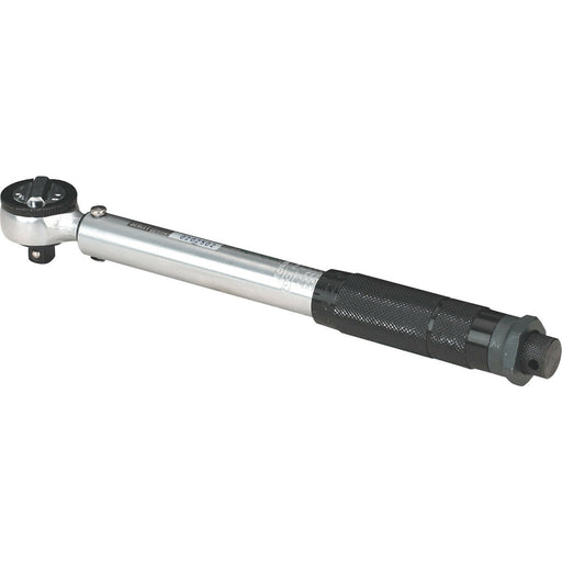 Calibrated Micrometer Torque Wrench - 3/8" Sq Drive - Flip Reverse Ratchet Loops