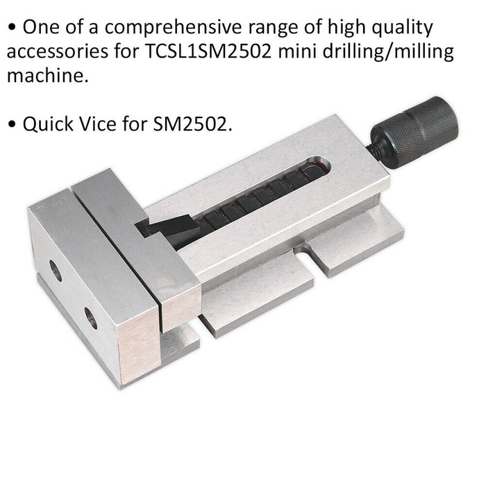 100mm Quick Vice - Suitable for ys08796 Mini Drilling & Milling Machine Loops