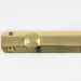 Surface Mounted Flat Sliding Door Bolt Lock 253 x 36mm Polished Brass Loops