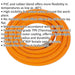 High-Visibility Hybrid Air Hose with 1/4 Inch BSP Unions - 5 Metres - 10mm Bore Loops