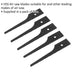 5 PACK - HSS Air Saw Blades - 32 TPI BLACK Reciprocating Multi Material Cutters Loops