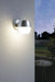 IP44 Outdoor Wall Light Stainless Steel 11W Built in LED Porch Lamp Loops